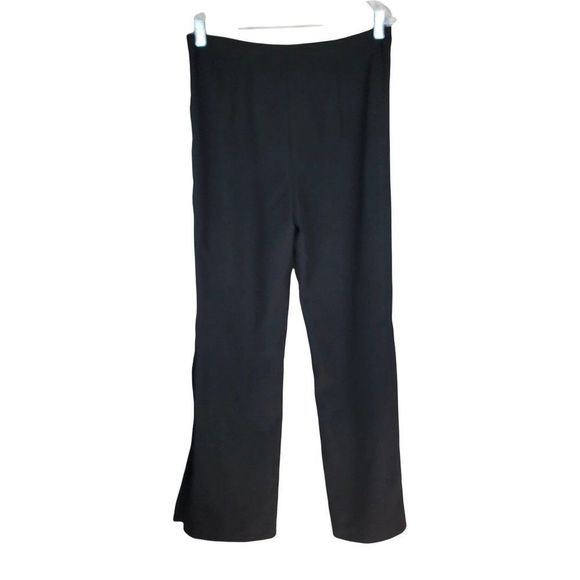 Romeo Juliet Couture Black Straight Wide Button Slit Legs High Rise Pants Size L - Picture 2 of 11